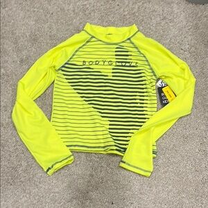 Body Glove Bright Yellow and Black Rash Guard